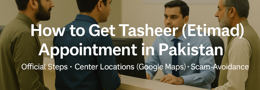 Get Tasheer Appointment for Saudi Visas in Pakistan