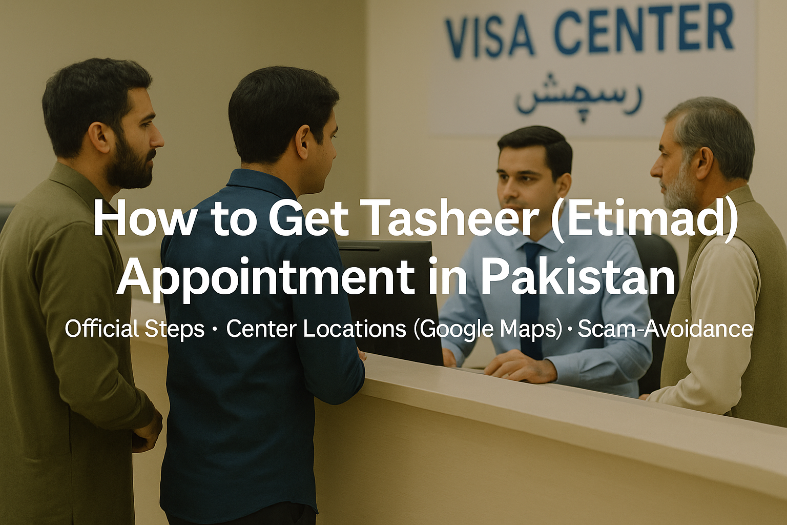 Get Tasheer Appointment for Saudi Visas in Pakistan