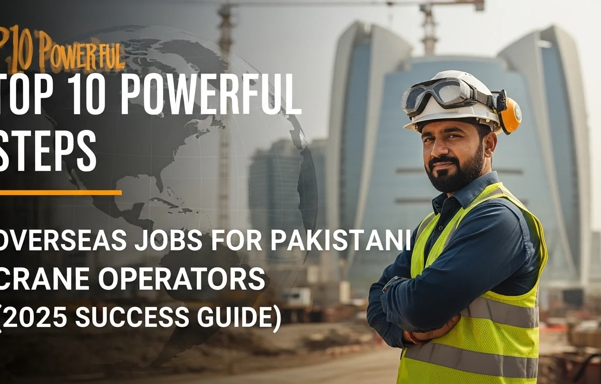 Crane Operators Overseas Jobs in Pakistan: Top 10 Powerful Steps to Get Certified (2025 Success Guide)