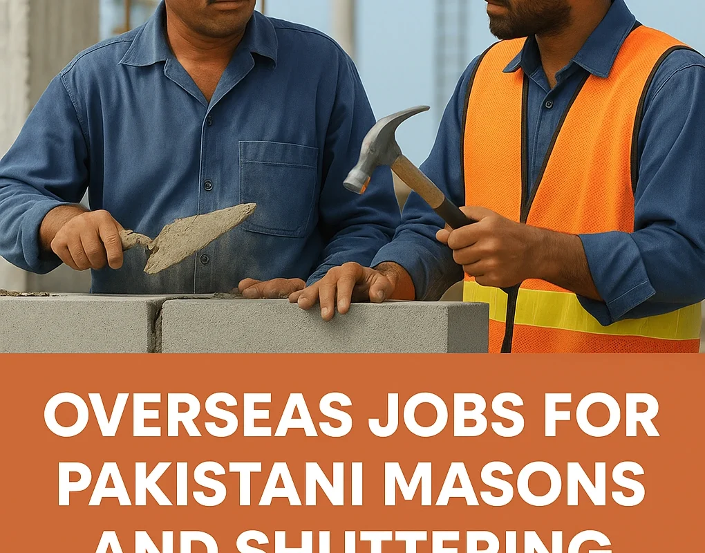 Overseas Jobs for Pakistani Masons and Shuttering Carpenters – How to Qualify