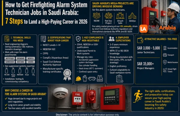 firefighting alarm system technician jobs in Saudi Arabia