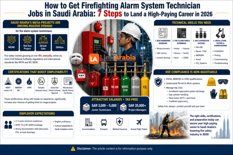 How to Get Firefighting Alarm System Technician Jobs in Saudi Arabia: 7 Steps to Land a High-Paying Career in 2026 2 firefighting alarm system technician jobs in Saudi Arabia