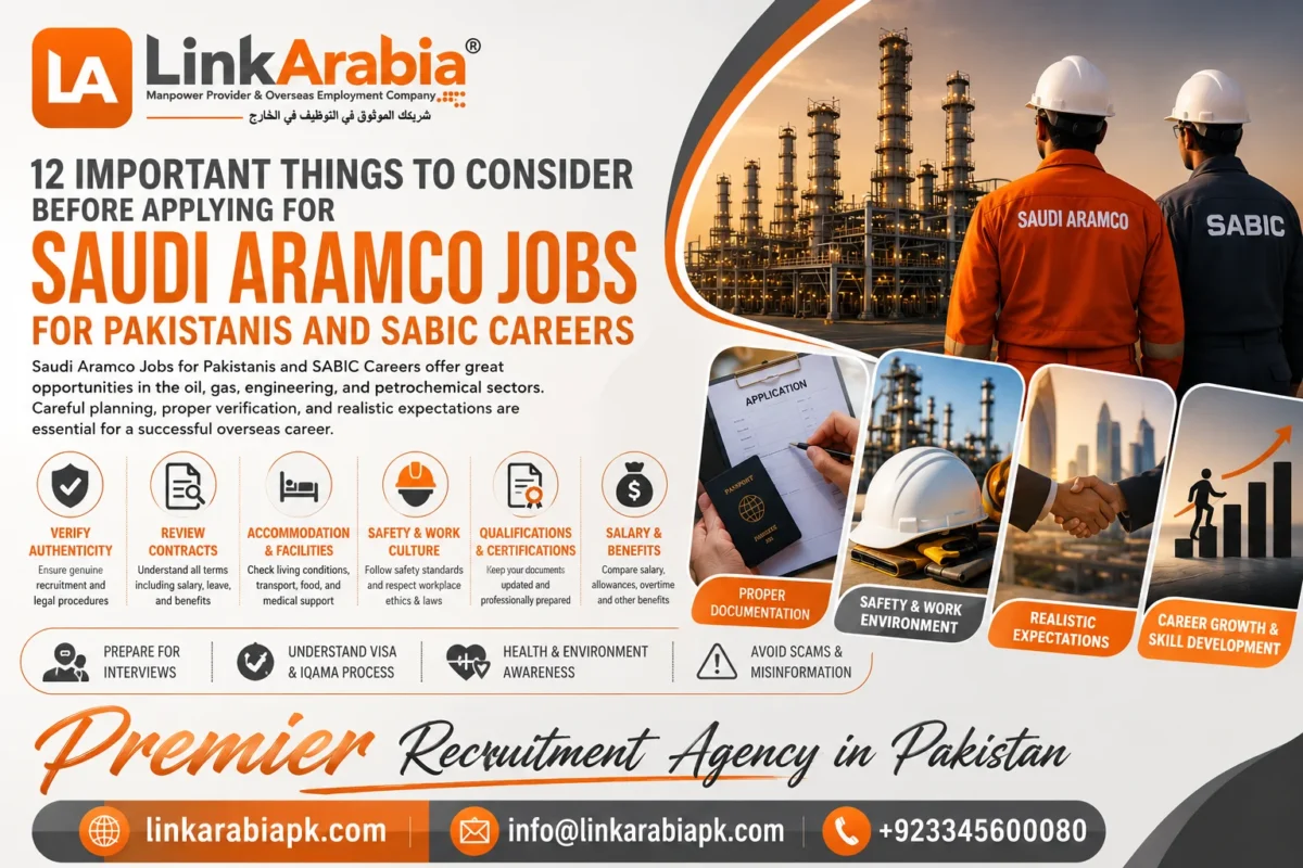 12 Important Things to Consider Before Applying for Saudi Aramco Jobs for Pakistanis and SABIC Careers